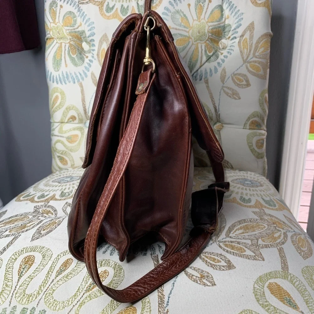 Vintage SOFT Leather Brown PORTFOLIO BRIEFCASE